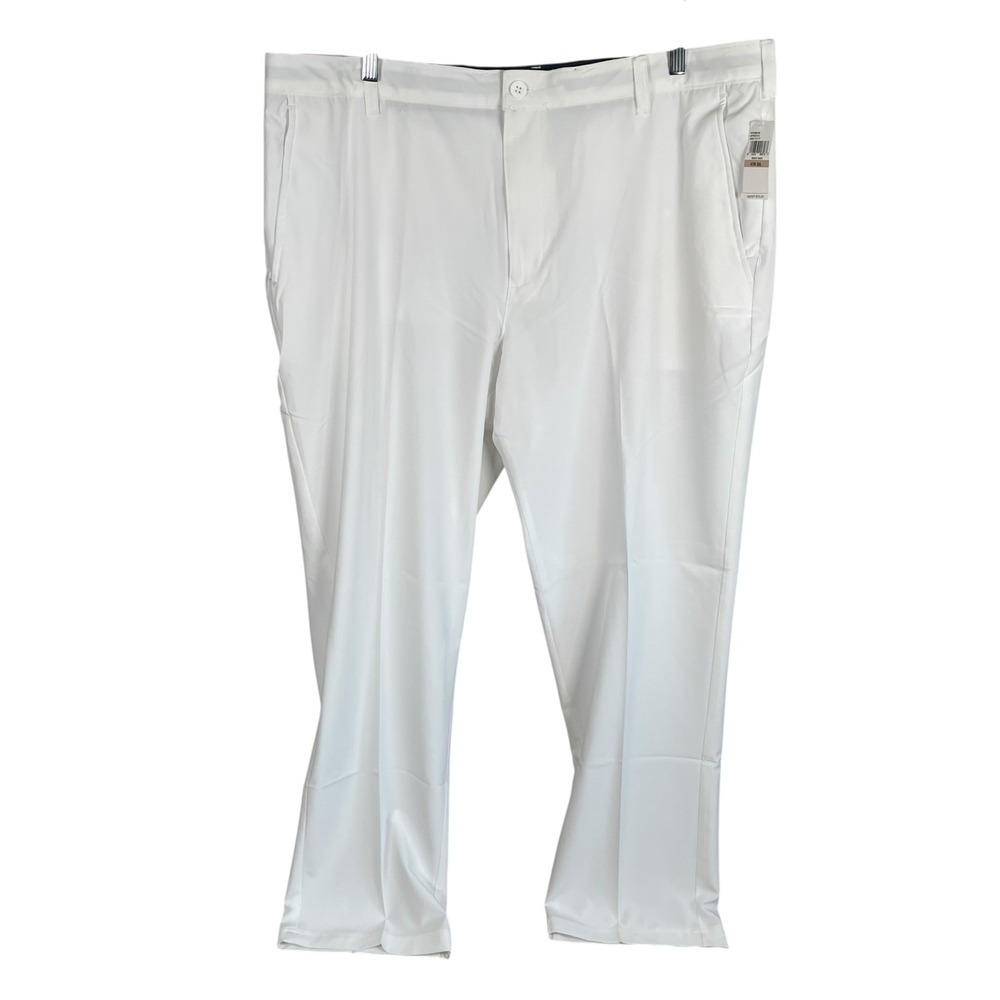 NEW Izod Golf Swingflex Performance Golf Pants‎ Mens 42x30 White Stretch